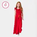 Robe En Satin rouge