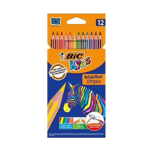 Bic Pochette 12 Crayons de couleurs EVOLUTION