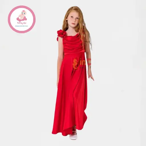 Robe En Satin rouge