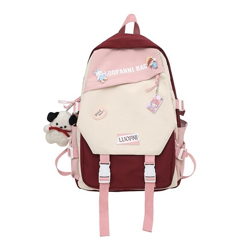 Sac à dos en nylon à fermeture éclair pour fille, cartable, sacs initiés, adolescentes, sac d'école Kawaii, sacs à dos